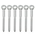 thumbnail image 1 of Tineasur 6Pcs Heavy Duty Stainless Steel Eye Bolts Self Tapping Thread for Indoor Outdoor Use, 1 of 5