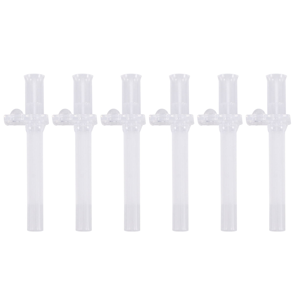 NUOLUX 6pcs Universal Water Bottle Drinking Nozzles Straws Silicone