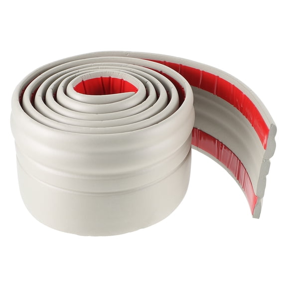 NUOLUX 78.60'' x 3.93'' x 0.20'' NBR 1 Roll Stick Molding Floor Baseboard Trim