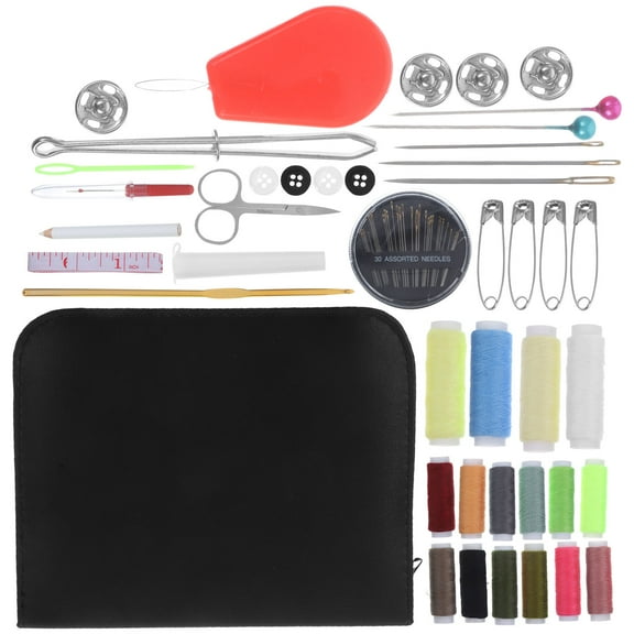 NUOLUX 79Pcs Sewing Needles Kit with Assorted Color Practical Design for Beginners Emergency Use