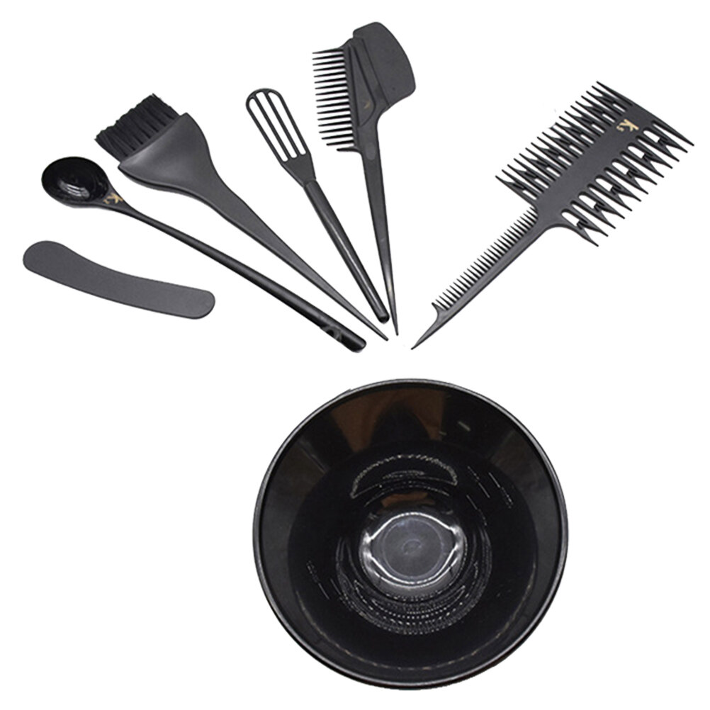 NUOLUX 7Pcs Hair Dye Tools Set Hair Dye Brushes and Hair Sectioning