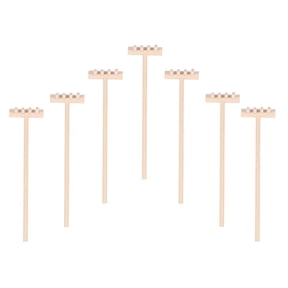 NUOLUX 7-Piece Mini Zen Sand Rake Set with Synthetic Material for Sandbox and Garden Use 14x3.5x2 cm