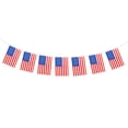 thumbnail image 1 of NUOLUX 8M Patriotic American Flag Banner Printed Stars and Stripes 30 USA Flag Banner for, 1 of 6