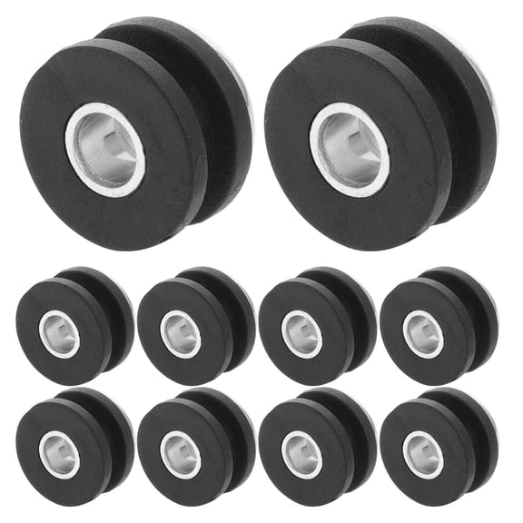 NUOLUX 8Pcs Steel and Rubber Motorcycle Shock Absorption Ring for Stability Enhancement