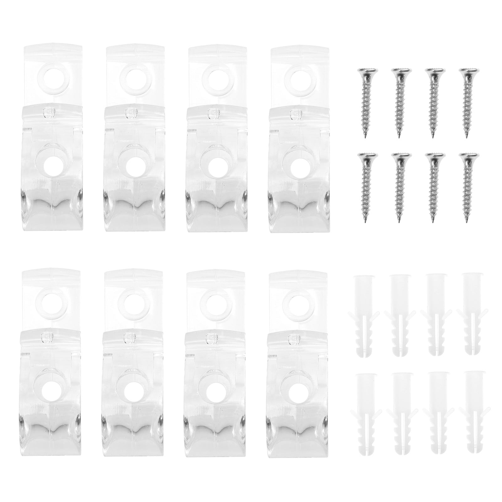 NUOLUX 8pcs Curtain Roller Positioning Hooks Durable Blinds Hook
