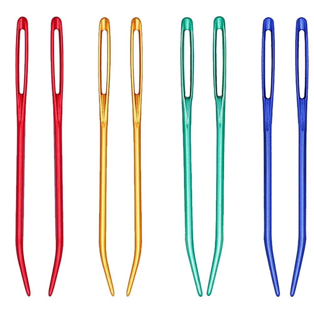 NUOLUX 8pcs Large Hole Needles Embroidery Needles Convenient Clothes