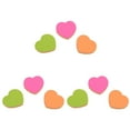 thumbnail image 1 of NUOLUX 9 pcs  Heart-shaped  Posted Self-Adhesive Paper Notes Facilitated Stickers Notepads, 1 of 6