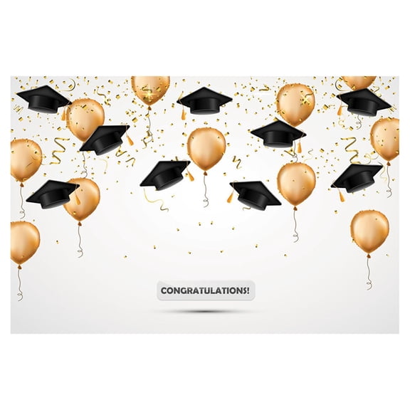 Homoyoyo graduation background backdrop Vinyl Cloth for Friends in Parties 1Set