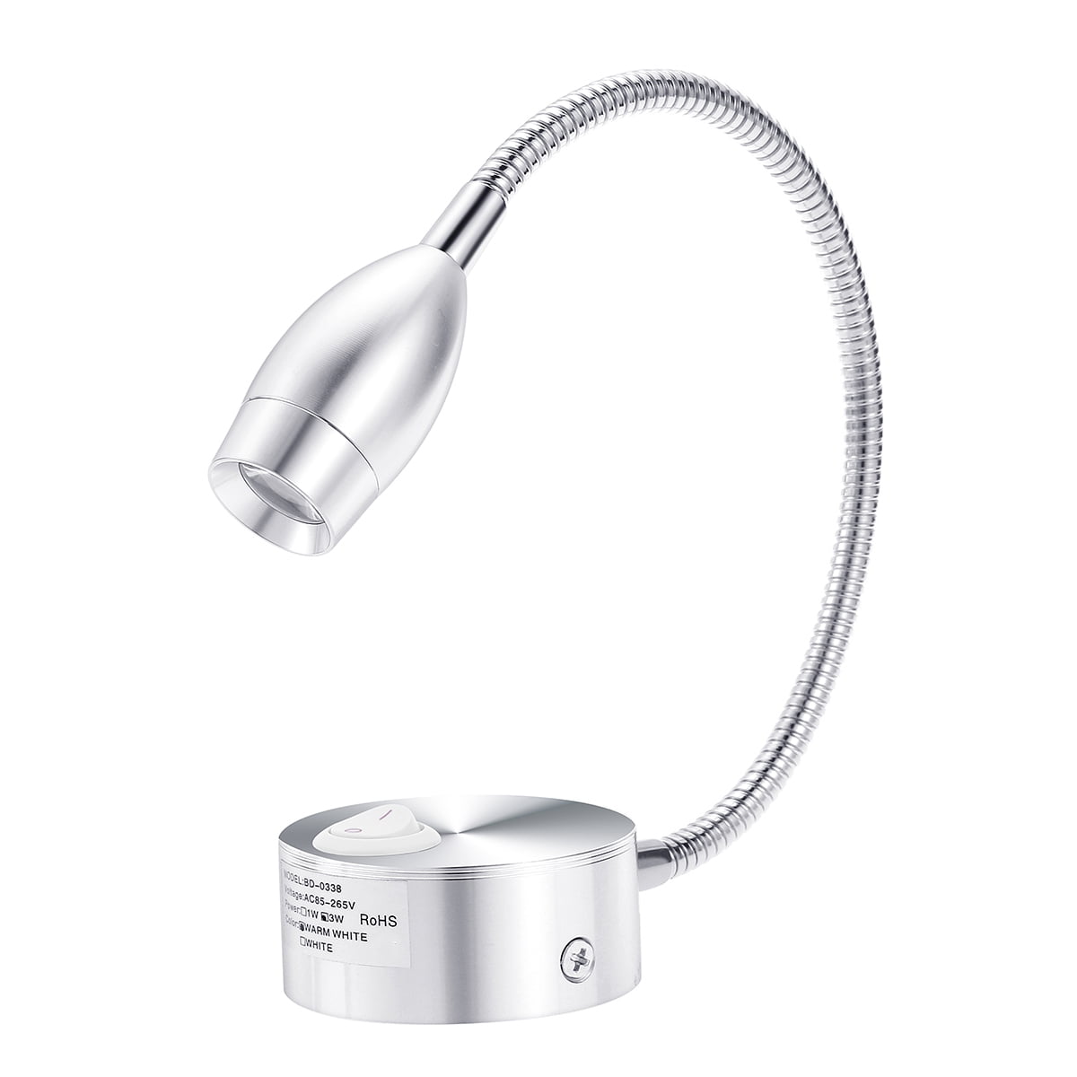 NUOLUX AC 85265V 3W 360degree Flexible Arm LED Wall Light LED Reading