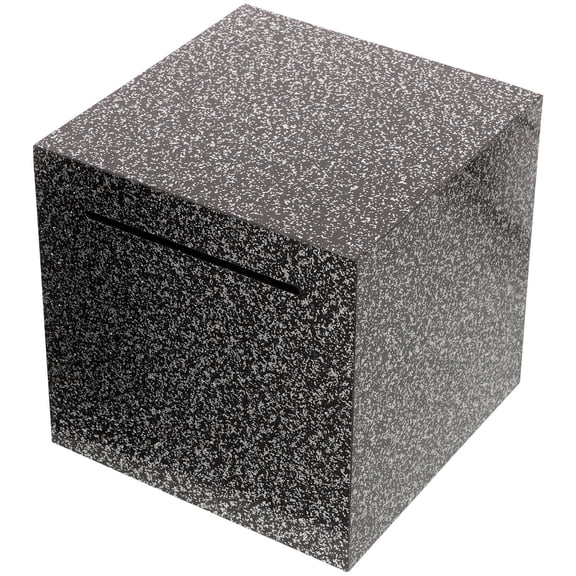 NUOLUX Acrylic Black Money Saving Box for Home Storage Elegant Decorative Cube