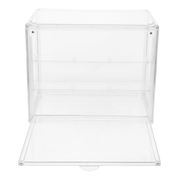 NUOLUX Acrylic Case for Collectibles Transparent Color Square Shape Multi-layered Design 1 Set