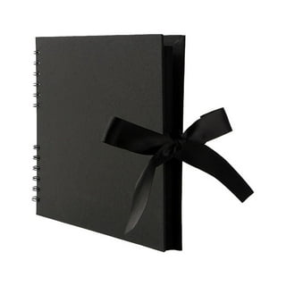 Scrapbook Photo Album Wedding Baby Family Memory Gift Black DIY Scrapbook  Album 7x7 inch 