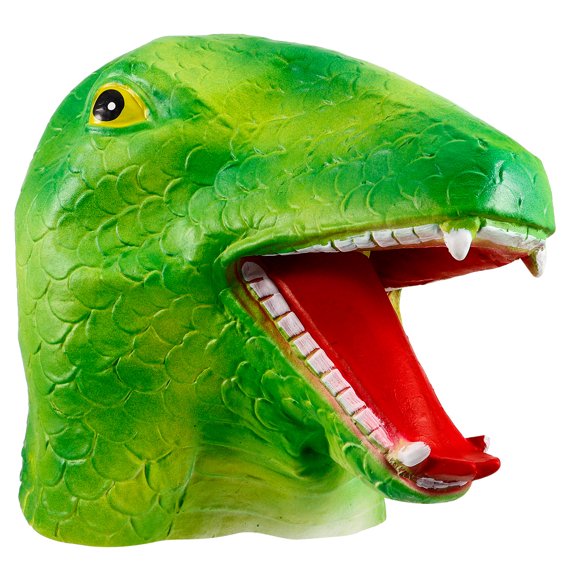 NUOLUX Animal Mask Snake Costume Green Latex Comfortable Fit Events 1Pcs