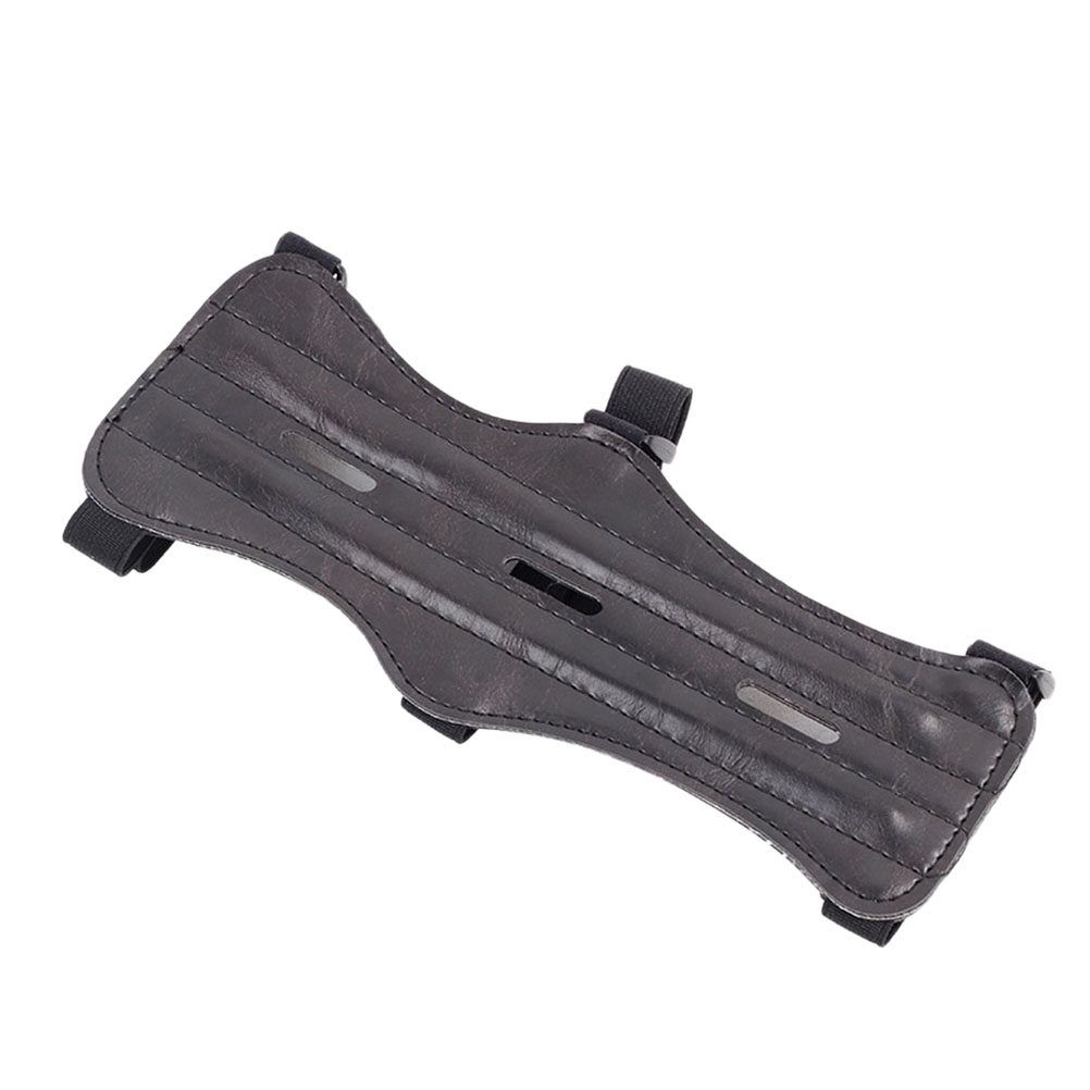 NUOLUX Archery Cowhide Armband Barcer Shooting Training Hole Safe