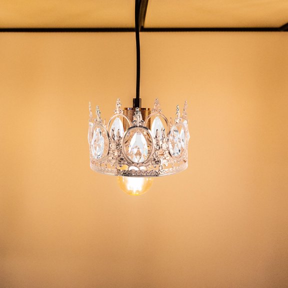 NUOLUX Artistic Crystal Pendant Crown Lamp Decoration for Ceiling Lights and Chandeliers DIY