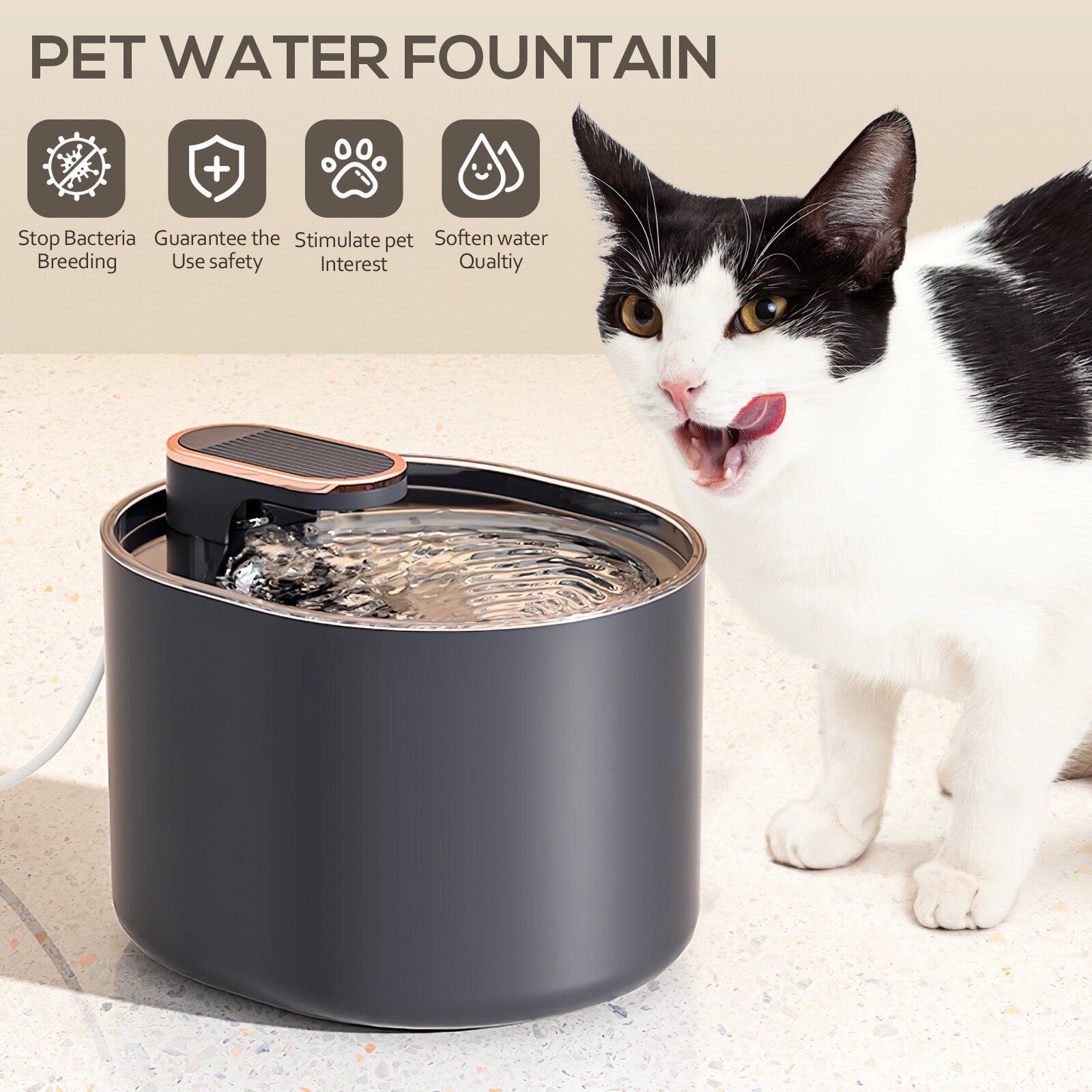 Electric water dish for cats cheap