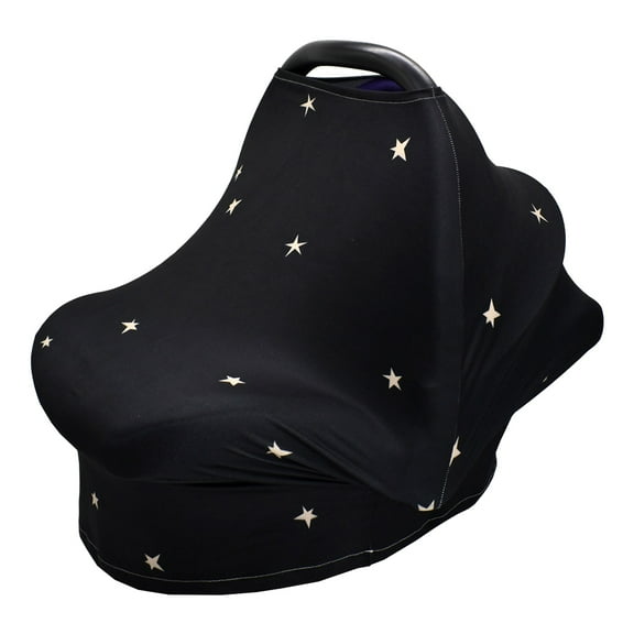 OUNONA Baby Car Seat Cover Star Sky Pattern 1 Set Infant Stroller Cover Multifunctional Care Towel Nursing Cover Scarf