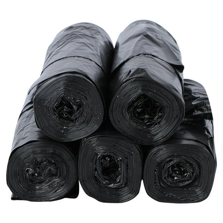 Tineasur Heavy Duty Black Trash Bags with Tie Closure, Large Capacity Garbage Bags for Home, Outdoor, and Portable Use