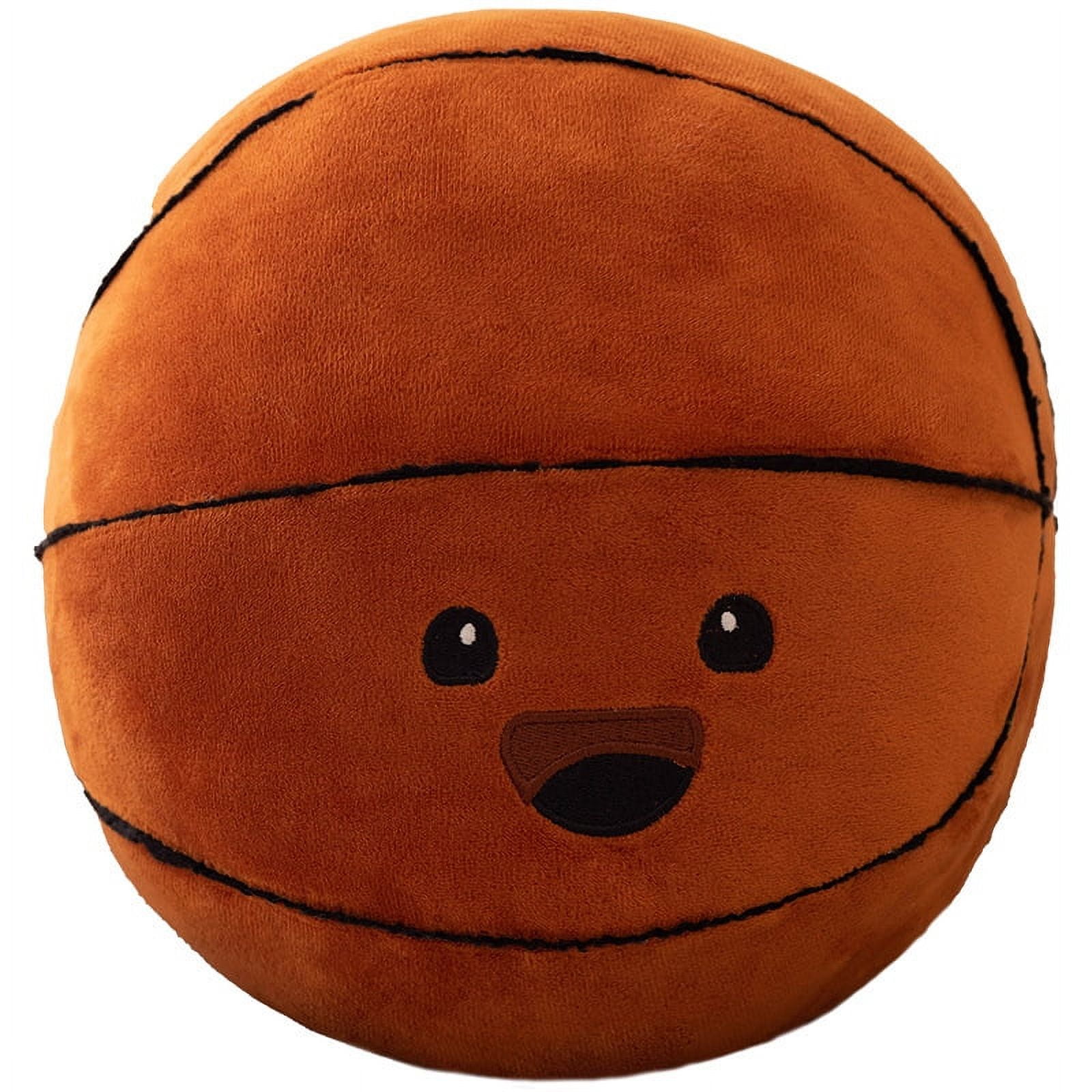 NUOLUX Basketball Plush Pillow Stuffed Basketball Throw Pillow Office