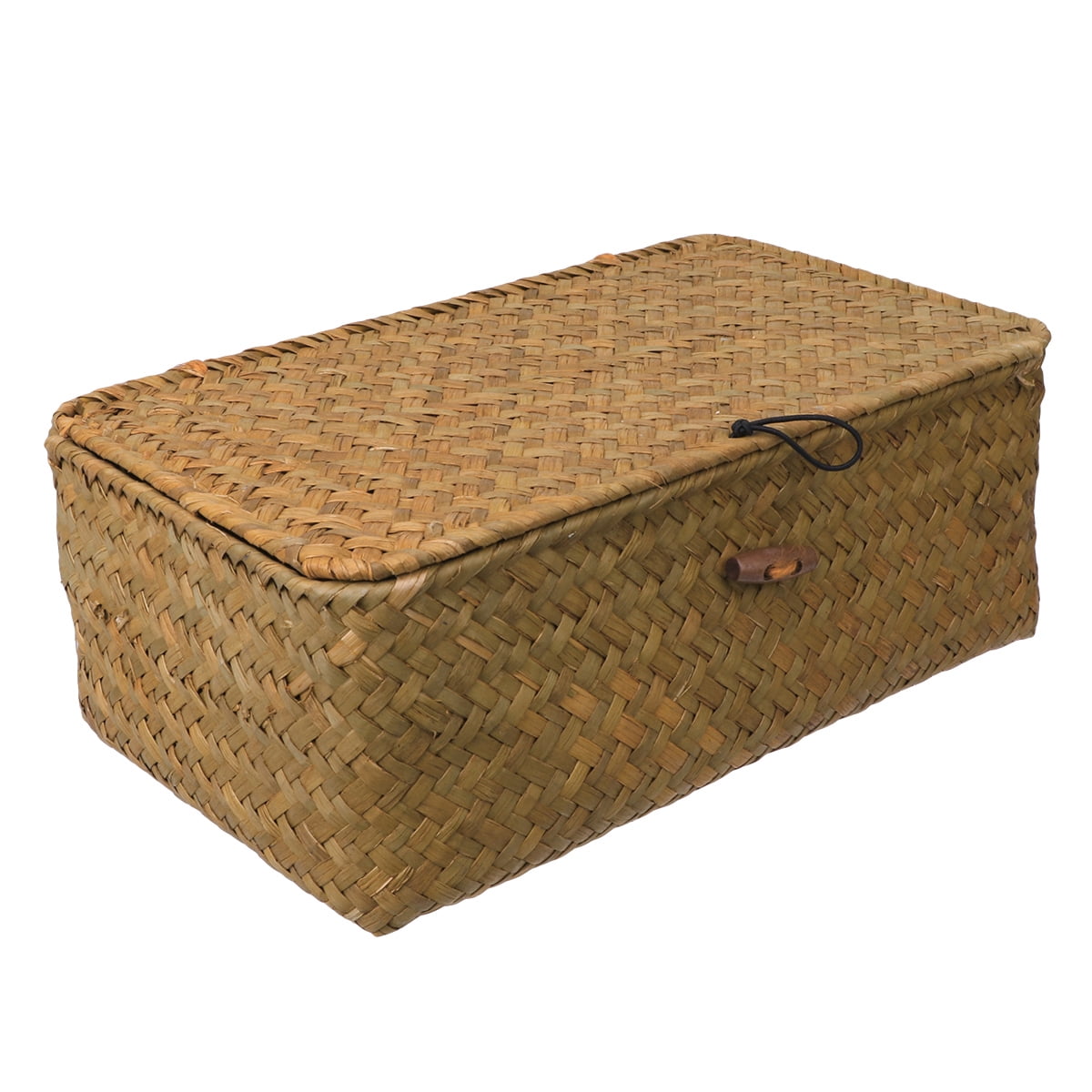 NUOLUX Basketlid Storage Wicker Straw Woven Decorative Boxes Basket Basketsstorage Rattan Box Lid