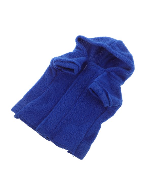 Bearded Dragon Hoodie Sweater Jacket Blue Polar Fleece Reptile Apparel