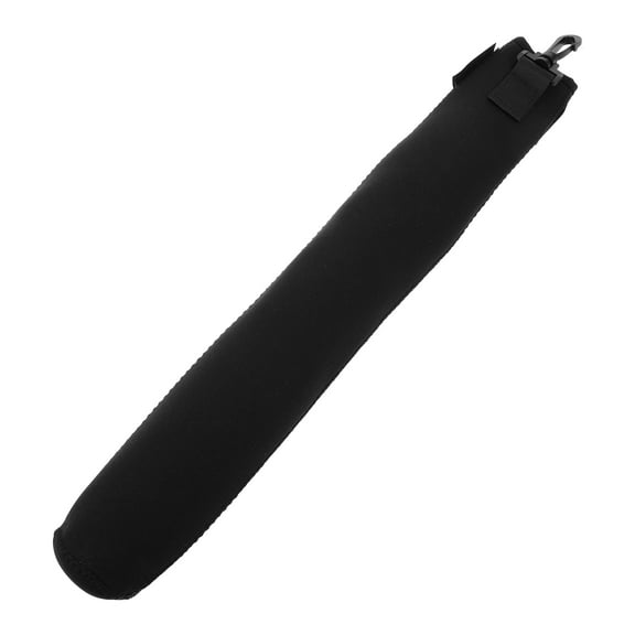 NUOLUX Black Cylindrical Bat Protector With Impact Resistance For Sports Equipment 1Pcs 11.8X3.9X0.3In