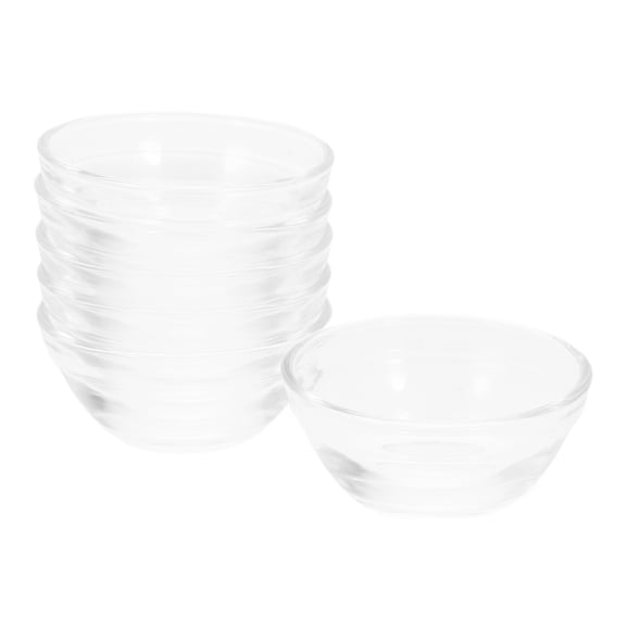 CATIEBYE Clear Glass Bowls Set of 6 - , Practical Design for Home Kitchen and Dining Use