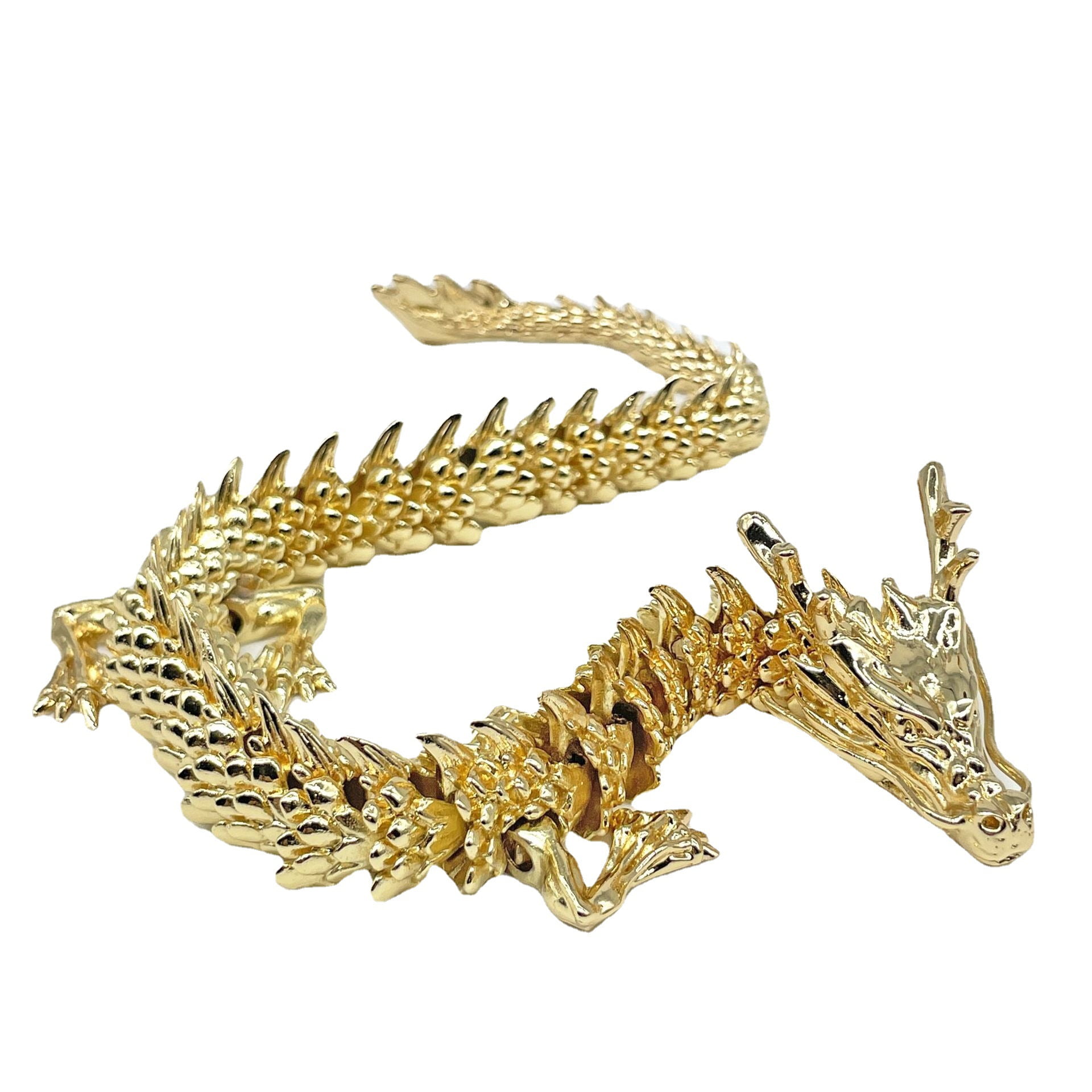 NUOLUX Brass Dragon Statue Desktop Decorative Dragon Statue Dragon Sculpture Craft Decor