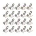 thumbnail image 1 of CATIEBYE R Type Wire Clips Cable Clamp Silver for Wires Compact Design 20 Pcs, 1 of 6