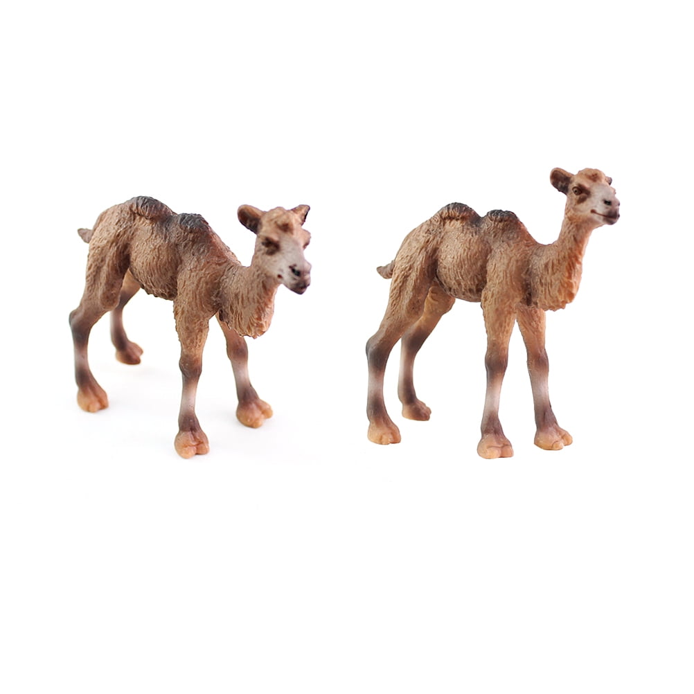 NUOLUX Camel Figurines Lifelike Camel Model Miniature Statue Animals Action Figures Desktop