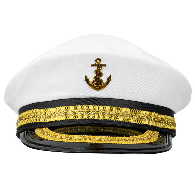 NUOLUX Captain Hat Boat Captain Hat Sailor Hat For Men Women Party Clothing  Accessory