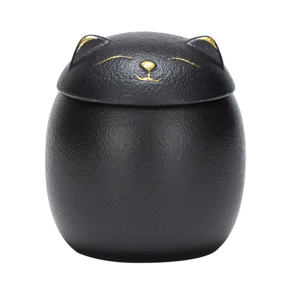 NUOLUX Cat Ceramic Tea Jar Kitchen Storage Jar Cartoon Cat Canister Mini Storage Jar