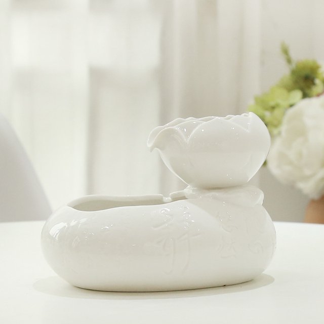 NUOLUX Ceramic Cat Fountain Pet Drinking Fountain Dog USB Cat Fountain