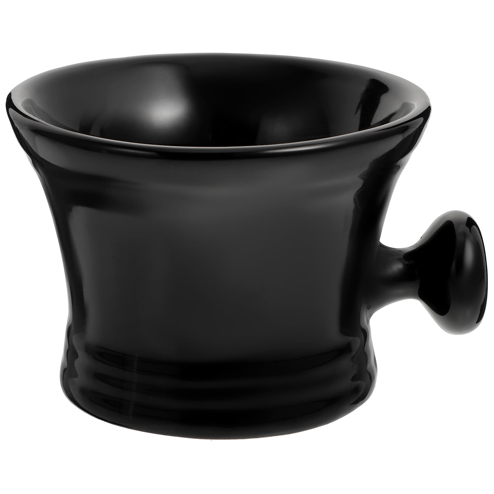 NUOLUX Ceramic Shaving Bowl with Handle Shaving Cream Foaming Cup for