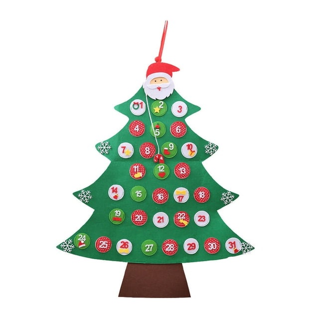 NUOLUX Christmas Tree Advent Calendar Hanging Christmas Countdown nuolux-christmas-tree-advent-calendar-hanging-christmas-countdown