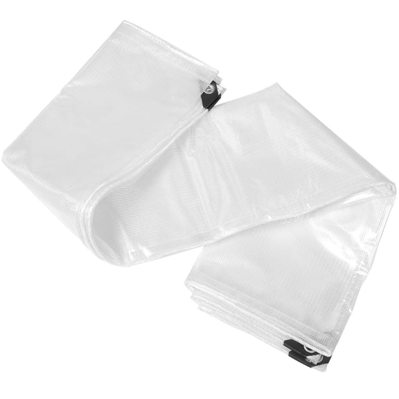NUOLUX Clear Greenhouse Tarp Lightweight Waterproof PVC Protector 1Pack