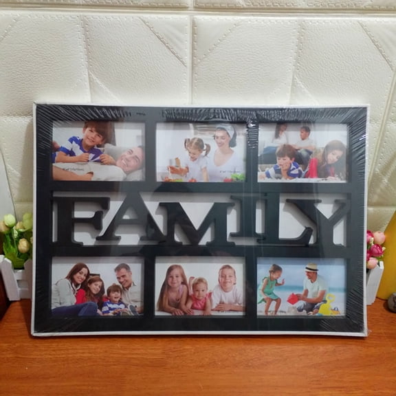 WEAVILUX Elegant Photo Frame Collage Holds 6 Pictures for Wall Display