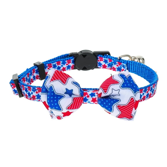 NUOLUX Collar Dog Bow Tie Cat Collars Forflag Kitten Decorative Design July4Th Easter Holiday Breakaway Neckties Adjustable