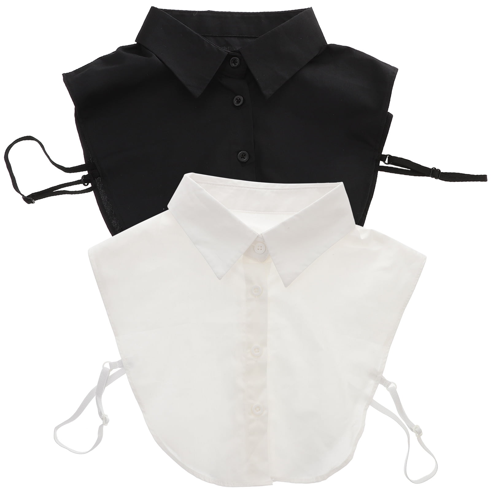 NUOLUX Collar Shirt Fake Faux False Collar Cotton Blouse Uniform