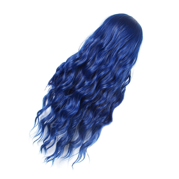 NUOLUX Colored Fiber Wigs Long Wavy Wig Synthetic Material for Women's Periwig 1Set