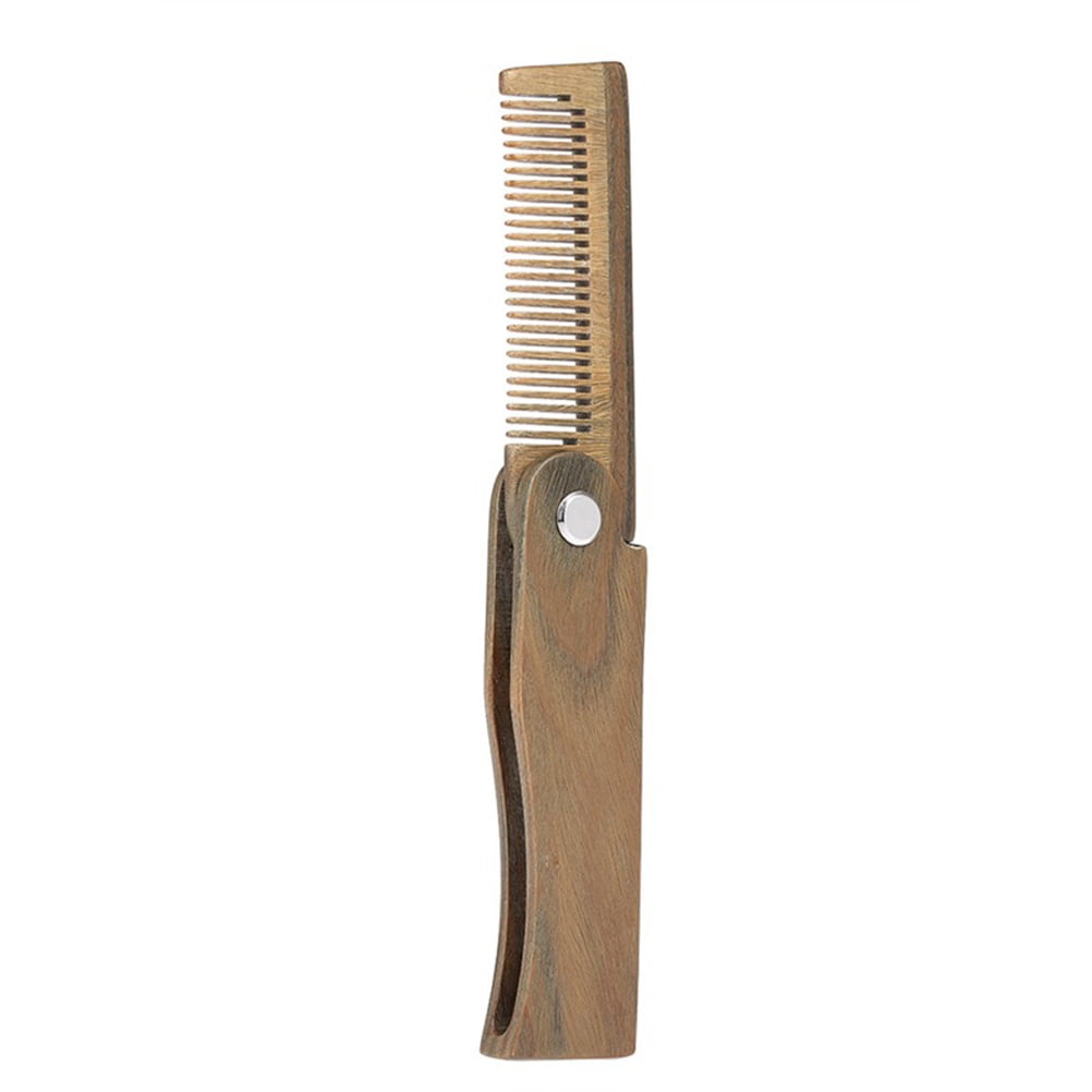 NUOLUX Comb Beard Mustache Wooden Facial Styling Pocket Grooming Travel ...