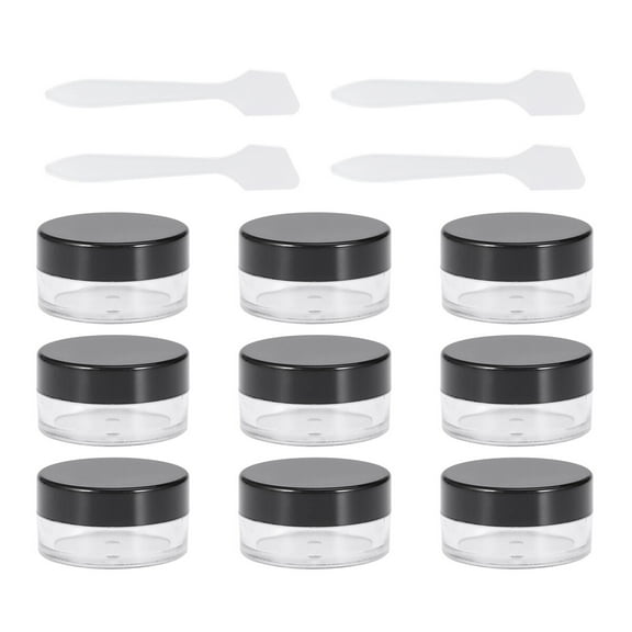 NUOLUX Containers Lids Cream Lip Sample Balm Cosmetics Round Plastic Small Jars Empty Scrub Container