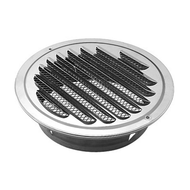 Stainless Steel Air Vent Round Grille Ventilation Cover Wall Vent
