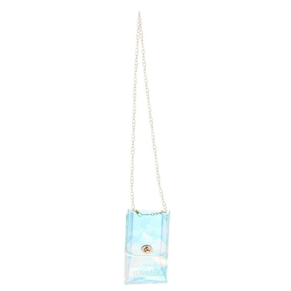 CATIEBYE Casual Pink PVC Shoulder Bag for Storing Things Long Shoulder Thread Durable and Stylish