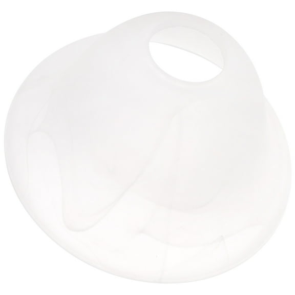 Tineasur White Round Glass Lampshade for Bedroom Living Room Easy Install 1Pcs