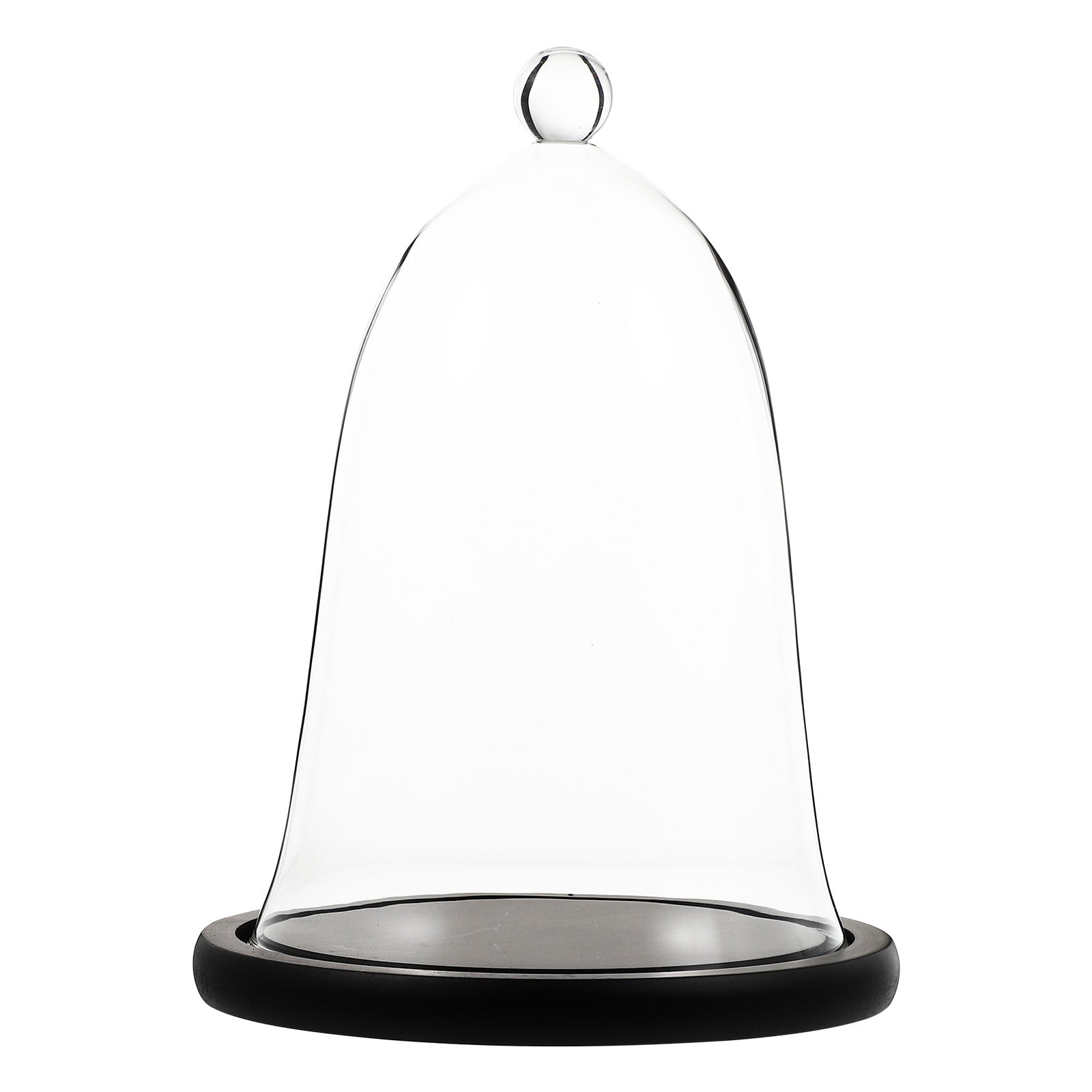 NUOLUX Dome Glass Cover Cake Cloche Bell Mini Plate Preserved Centerpiece Succulentjar Terrarium