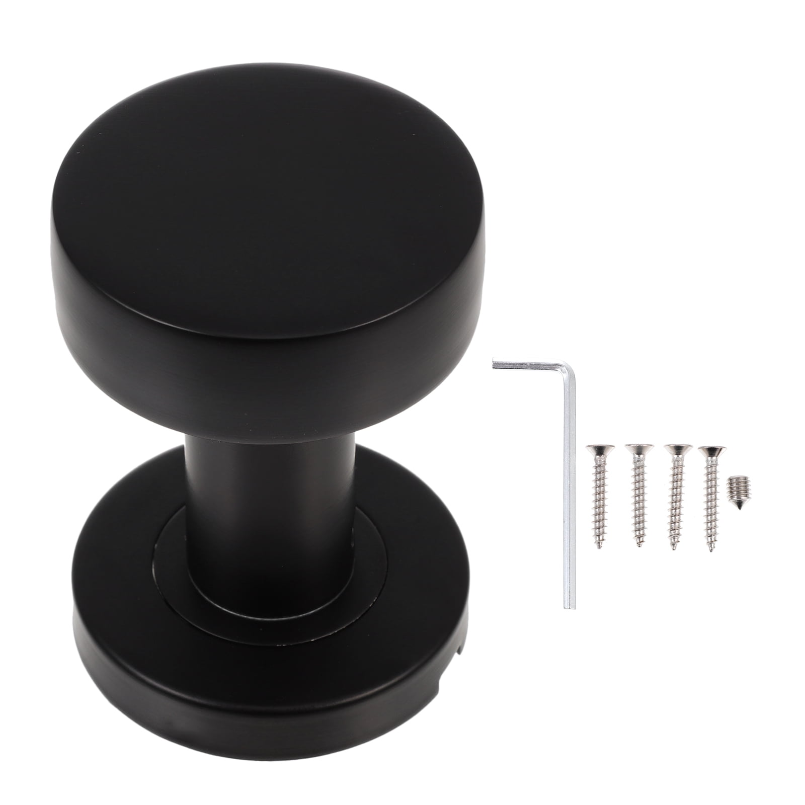 NUOLUX Door Lock Handle Bathroom Knob Keyless Locks Stainless Steel Knobs Black Entry Bedroom ...