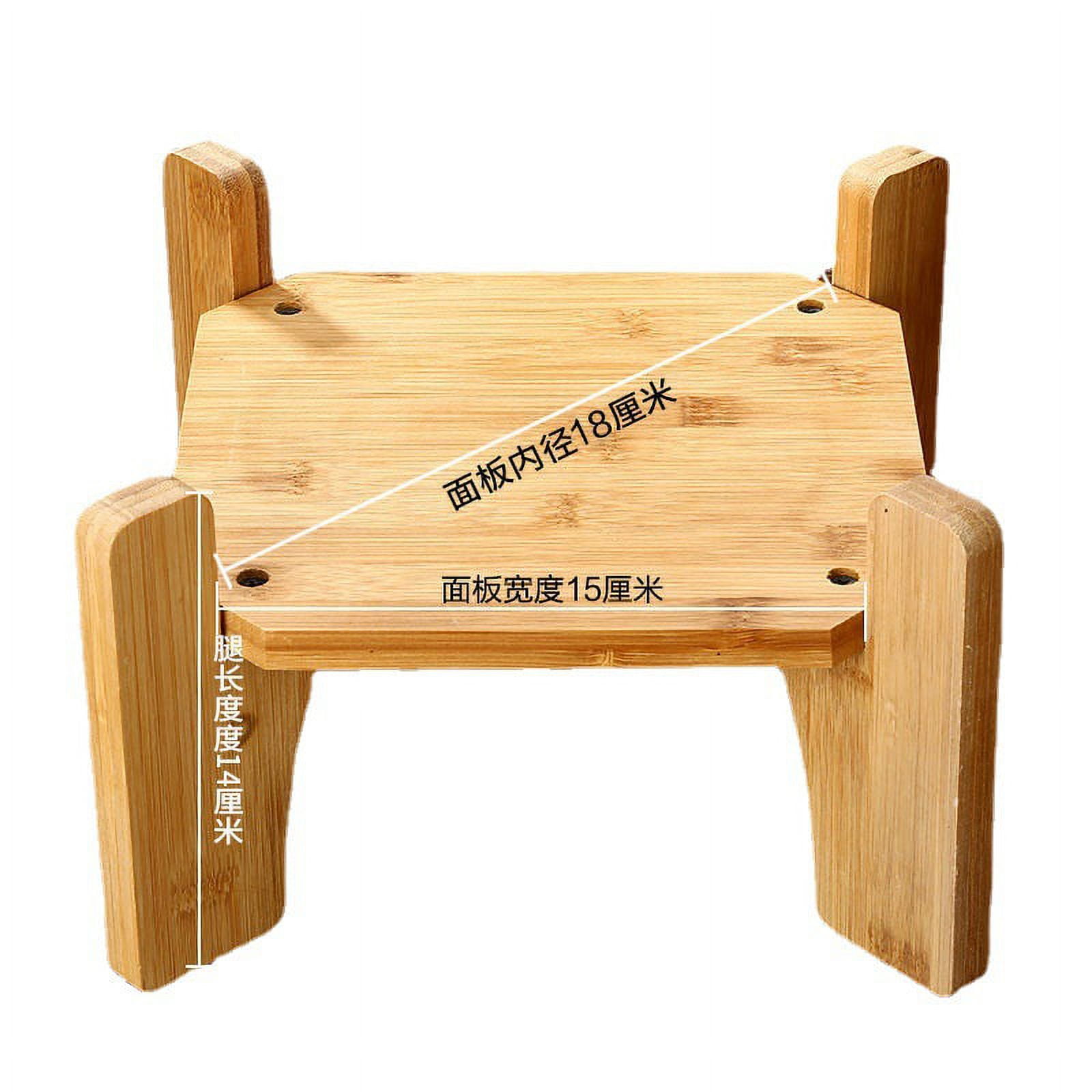 NUOLUX Drink Dispenser Stand Wooden Drink Dispenser Stand Base Square