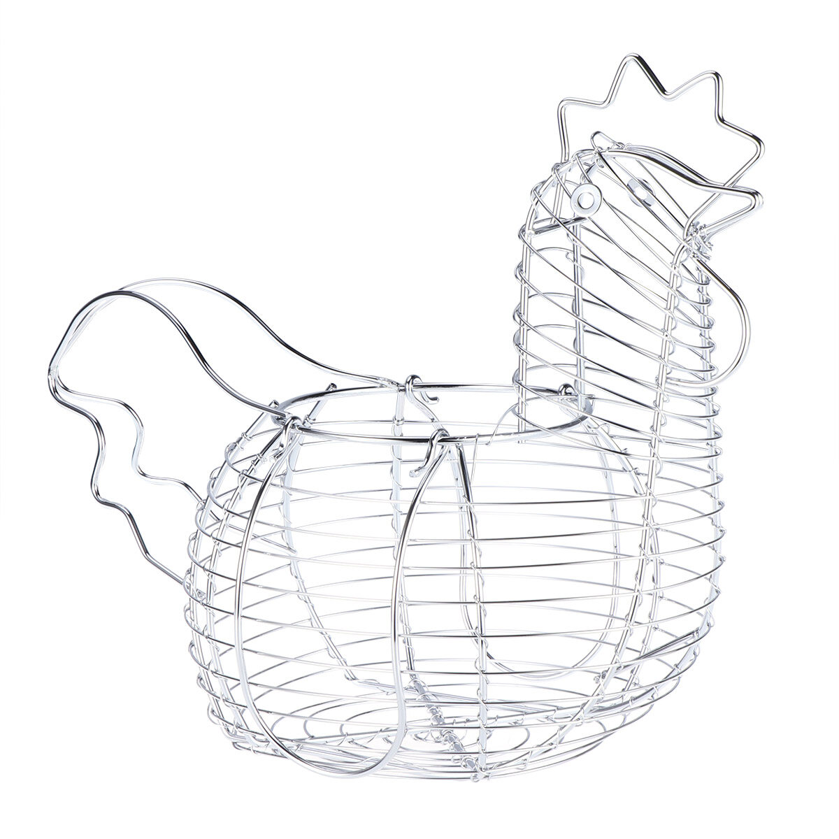 NUOLUX Egg Basket Fresh Storage Wire Eggsholder Baskets Chicken
