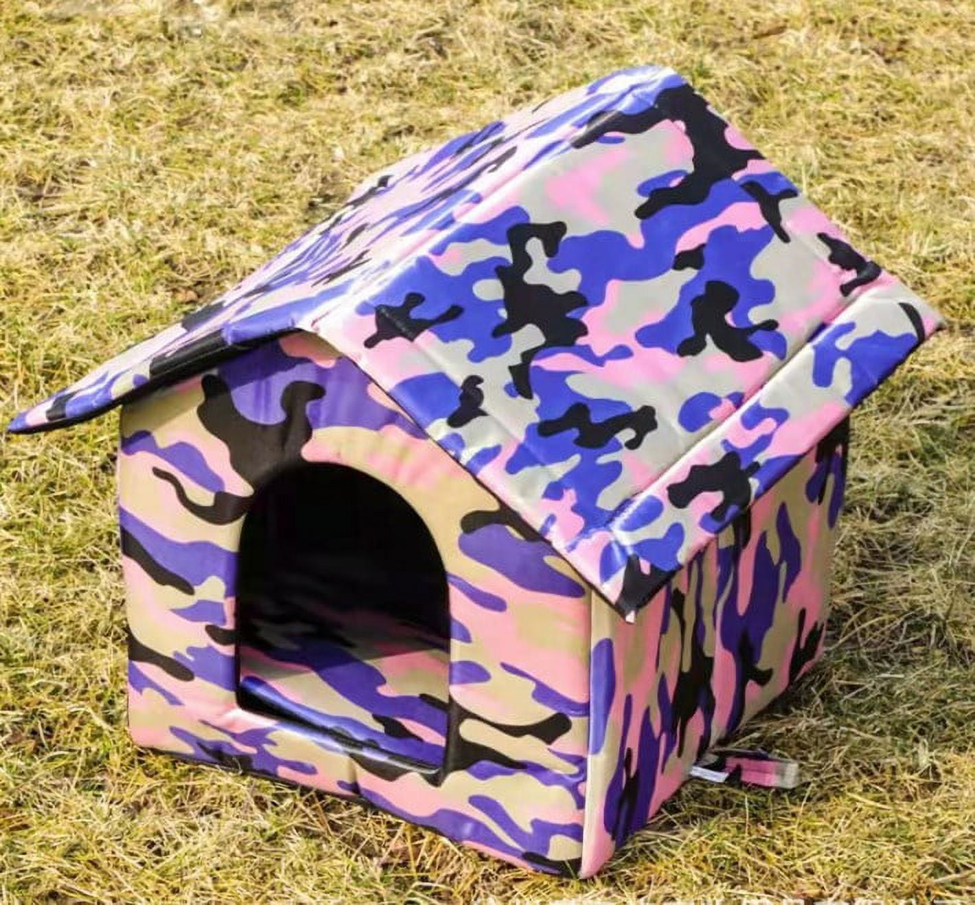 NUOLUX Elevated Cat House Weatherproof Insulated Heated Cat House